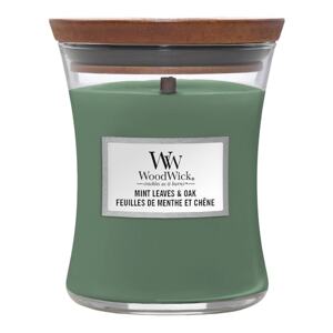 WOOD WICK - Vonná svíčka střední Mint Leaves & Oak