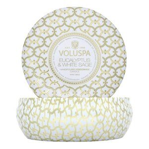 VOLUSPA - Maison Blanc Eucalyptus & White Sage 3 Wick Tin Candle - Svíčka