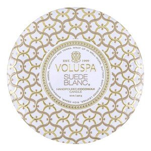 VOLUSPA - Maison Blanc Suede Blanc 3 Wick Tin Candle - Svíčka