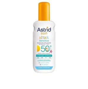 Astrid Dětské mléko ve spreji na opalování Sensitive SPF 50+ Sun 150 ml