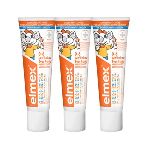 Elmex Dětská zubní pasta Kids Trio 3 x 50 ml