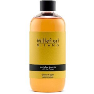 Millefiori Milano Náhradní náplň do aroma difuzéru Natural Dřevo a pomerančové květy 250 ml