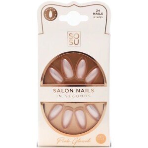 SOSU Cosmetics Umělé nehty Pink (Salon Nails) 24 ks