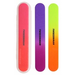 Tweezerman Neonové pilníky na nehty (Neon Nail Files) 3 ks