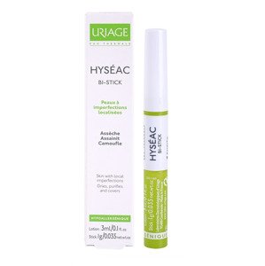 Uriage Tyčinka na kožní nedokonalosti Hyséac Bi-Stick (Anti-Blemish Stick) 3 ml/1g