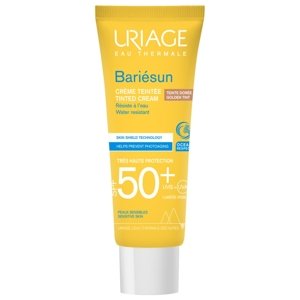 Uriage Tónovaný pleťový krém na opalování SPF 50+ Bariesun Golden Tint (Tinted Cream) 50 ml