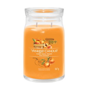 Yankee Candle Aromatická svíčka Signature sklo velké Farm Fresh Peach 567 g