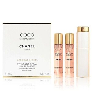 Chanel Coco Mademoiselle - EDP 20 ml (plnitelný flakon) + EDP náplň 2 x 20 ml 60 ml