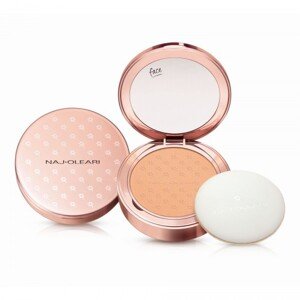 Naj-Oleari Skin Caress Pressed Powder zmatňující kompaktní pudr - 02 peach pink 9,5 ml