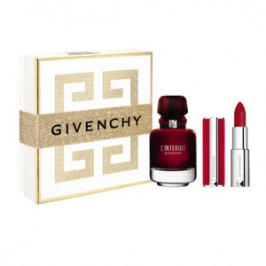 Givenchy L'Interdit Rouge dárkový set (EDP Rouge 50 ml + rtěnka odstín 37 3,4 g)
